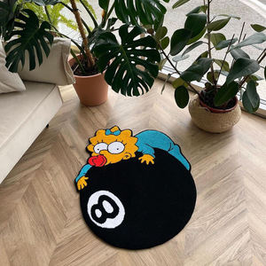 <span class=keywords><strong>Tapis</strong></span> et <span class=keywords><strong>tapis</strong></span> en acrylique touffetés faits à la main de conception d'anime en forme de Simpsons de taille personnalisée pour de - Product Image 3