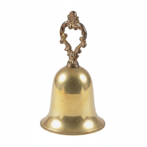 Cloche de porte fini antique doré avec corde Cloches suspendues en métal murales de haute qualité - Product Image 1