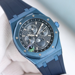 Montre de luxe à calendrier perpétuel |    Montre de luxe à cadran <span class=keywords><strong>bleu</strong></span> avec calendrier perpétuel de GR/HBF/PPF/ZF |   Modèle 26574ST Cal.5134 - Product Image 2