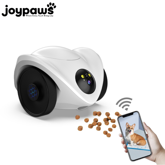 Interactive Pet Monitoring Robot Laser Teasing Camera Smart Treat Dispenser Remote Control Toy for Dogs and Cats