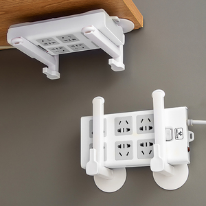 Estante de enrutador <span class=keywords><strong>WiFi</strong></span> montado en la pared simple y resistente, almacenamiento de enchufe de cable de alimentación multifuncional para el hogar, sin perforación - Product Image 6