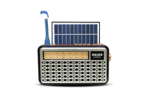 พาวเวอร์แบงค์ไร้สายแบบชาร์จไฟได้,ลำโพงชาร์จแบตเตอร์รี่ย้อนยุคแบบพกพาการ์ด Usb/tf วิทยุพลังงานแสงอาทิตย์ <span class=keywords><strong>Am</strong></span> Fm Sw พร้อมไฟอ่านหนังสือ - Product Image 5