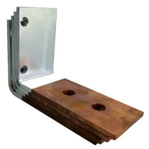 Aangepaste Massieve Batterij Busbar Connector Koper Aluminium Bimetallic Gelaste Zij Aan Zij Beklede Metalen Rail