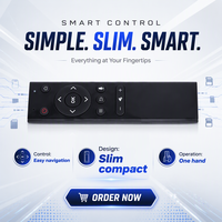 Remote Control Universal 2.4G 13 Tombol Warna Hitam Original Pabrik untuk Smart TV/PC/Android TV Box/Tablet/Proyektor
