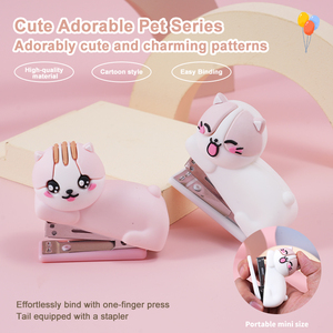 Engrapadora con Diseño de Gato de Dibujos Animados Número 10, Personalizable con Logotipo, para Estudiantes y Uso en Oficina - Product Image 4