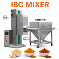 Mélangeur de conteneurs coniques carrés IBC, vitesse de mélange de 3 à 20 tr/min pour le mélange de poudres chimiques, alimentaires et sèches