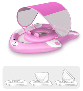 Bé nước Float Seat với điều chỉnh ghế Pocket bé hồ bơi Float với tán an toàn Pig hình bé bơi Float - Product Image 5