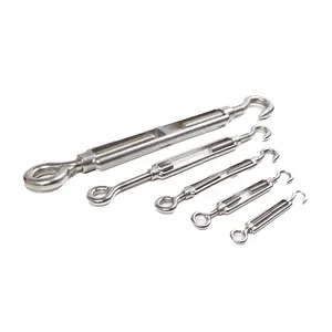 Turnbuckle Factory Supplier Heavy Duty M24 Stainless Steel Open Body Turnbuckle Eye And Hook