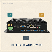 Ordinateur embarqué industriel sans ventilateur YCT, processeur Core I3/i5/i7, 16/8 Go de RAM, 6 ports COM RS232 RS422 RS485, double LAN Gigabit, machine CNC, robot
