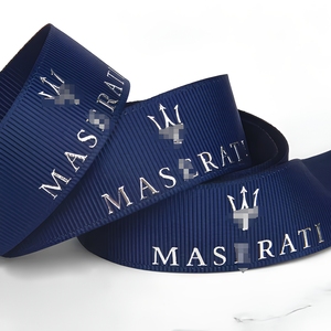 Nastro in Grosgrain Morbido Personalizzato di Lusso con Stampa in Rilievo 3D e Logo per Decorazioni Regalo ed Eventi - Product Image 1
