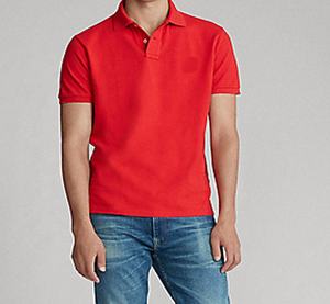 La mejor calidad 100% algodón para hombre para camisetas de polo Jersey transpirable en rojo Opciones de talla grande - Product Image 3