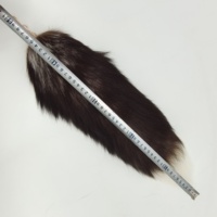 Porte-clés élégant en cuir véritable avec pendentif en fourrure de renard et pompon en peluche douce, accessoire pour sac et ceinture