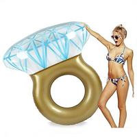 Bouée de piscine gonflable personnalisée en forme de diamant Beckon, géante et étincelante, pour accessoires photo romantiques