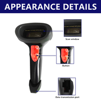 Escáner de código de barras láser Honeywell personalizado, interfaz USB, lector CMOS de código 2D inalámbrico, escáner de código de barras de código QR automático de mano