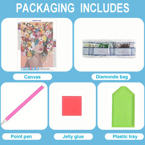 Kit de <span class=keywords><strong>Peinture</strong></span> Diamant Personnalisable Songwoo : Tigre Blanc, Lion, Panthère Noire Empilés – Art Diamant Animaux Mignons - Product Image 6