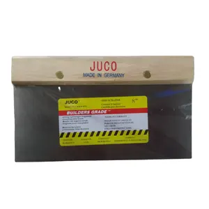 JUCO-cuchillo de masilla con mango de madera, rascador lateral de 6, 8 y 10 pulgadas