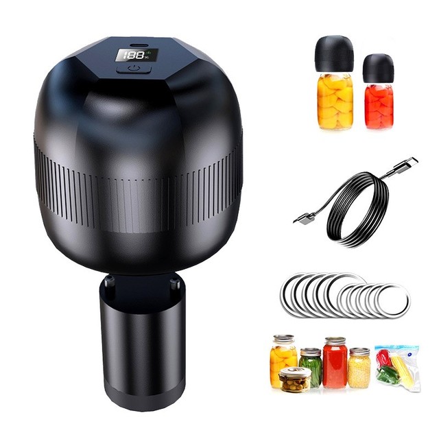 Portable Electric Jar Vacuum Sealer Kit Machine Mini Kitchen Vacuum Food Sealer Pump Automatic Device Packaging Lips Sealer