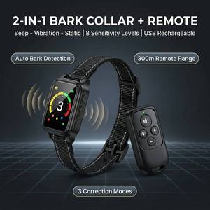 <span class=keywords><strong>Collar</strong></span> Antiladridos 2 en 1 Furrivo con Control Remoto, Sonido, Vibración, Descarga Eléctrica, Recargable, Pantalla a Color, Manual <span class=keywords><strong>de</strong></span> Entrenamiento, OEM - Product Image 1