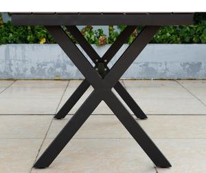 Mesa y Sillas de Jardín de Lujo, Extensible <span class=keywords><strong>para</strong></span> Familias, Apta <span class=keywords><strong>para</strong></span> 4 a <span class=keywords><strong>8</strong></span> <span class=keywords><strong>Personas</strong></span>, Muebles de Aluminio <span class=keywords><strong>para</strong></span> <span class=keywords><strong>Exteriores</strong></span>, Juego de <span class=keywords><strong>Comedor</strong></span> - Product Image 5