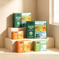 Boîte d'emballage rigide portable pour jouets d'encyclopédie, imprimée sur mesure en offset de qualité supérieure, pour enfants, production en 72h, livre biodégradable