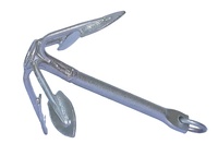 ANCRE DE GRAPNEL EN FORME DE FEUILLE GALVANISÉE À CHAUD 5kg/11LB Ancres FLUKE Ancrage Navire Kayak Yacht Bateau Matériel Accessoires