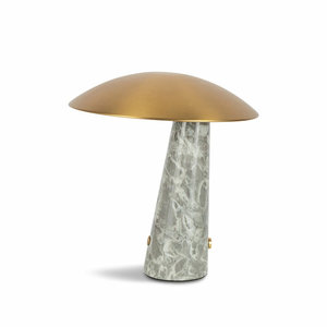 Lampe de table en forme de champignon, base en marbre, commande tactile, LED rechargeable, lumière d'ambiance pour chambre à coucher, décoration d'hôtel - Product Image 4