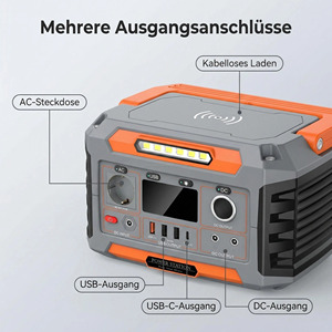 Portable 300W 270Wh Power Station for German Caravan Camping Handwerker Use and Blackout Emergency Backup - Product Image 4