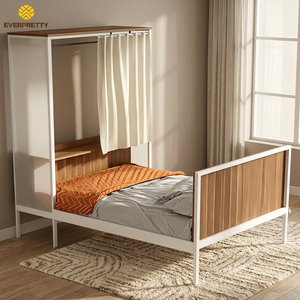 <span class=keywords><strong>Lit</strong></span> de dortoir scolaire, taille Queen, cadre en métal, design contemporain, <span class=keywords><strong>lit</strong></span> de rangement pour hôpital et appartement avec garantie de 5 ans - Product Image 1