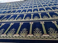 Tapis de prière islamique personnalisé en nylon tufté, doux, antidérapant et lavable, pour la maison et la mosquée