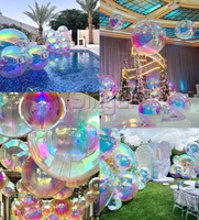Nouveau décor de cérémonie de mariage boule de miroir gonflable 2 mètres 1 mètre décorations de salle de mariage décor de scène