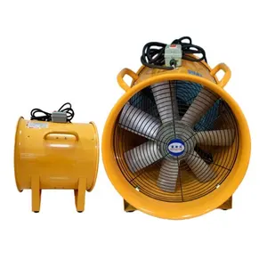 SHT-45 18" 450MM Aluminum Material 7 Blades Electric Portable Ventilation Fan Propeller Ventilator 220V 50Hz - Orange