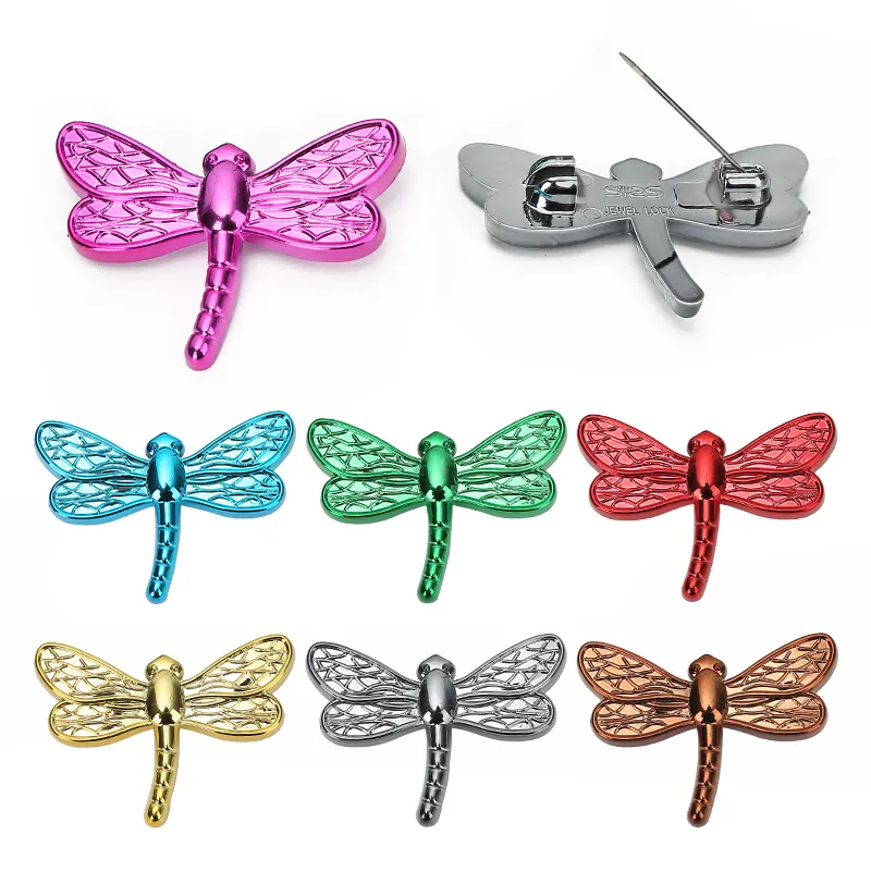 JP Dragonfly Shape Colorful Scarf Buckle Sewing Tools Accessory Stainless Needles Safety Pin