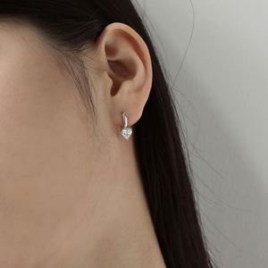 Dylam Cute Lovely Design S925 <b>Silver</b> Charm Heart Shape 5A Zirconia Pendant <b>Necklace</b> Earrings Ring Women Daily Jewelry <b>Set</b> - Product Image 3