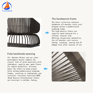 Muebles de jardín de 8 piezas para todo tipo de clima, Salón al aire libre, patio, juego de muebles de jardín de 4 asientos <span class=keywords><strong>con</strong></span> sombrilla - Product Image 4