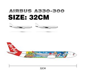 1:200 quy mô AirAsia Airbus A330-300 nhựa máy bay mô hình 32cm tùy chỉnh Máy tính để bàn nhựa thủ công máy bay - Product Image 5
