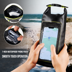 <b>Waterproof</b> 2L Dry <b>Bag</b> PVC Floating Survival Pouch Roll Top Zipper Pocket Modern Fashion Mobile <b>Phone</b> Storage <b>for</b> Kayaking - Product Image 3