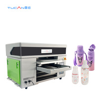 Imprimante à plat TUCAN 4060 à encre UV entièrement automatique, fonction 3-en-1 pour l'impression sur métal, bois, film DTF, autocollants, tête d'impression Epson