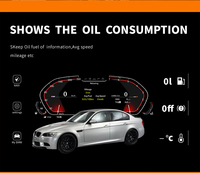 Compteur de vitesse LCD pour tableau de bord de voiture avec CarPlay sans fil et Android Auto pour BMW X5 E70, affichage tête haute (HUD) pour cockpit