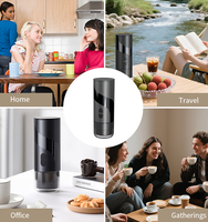 Machine à café à capsules semi-automatique, pression de pompe 16-20 bars, réservoir d'eau de 100 ml, alimentation électrique/USB, pour les voyages, les affaires, le bureau