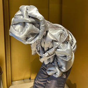 DiZNEW Veste en duvet de canard pour hommes personnalisée 2025 Hiver Mode Personnalité Veste à capuche bouffante Homme - Product Image 3