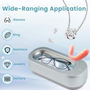 Limpiador de dentaduras multifuncional inteligente Digital de joyería OEM, limpiador ultrasónico de joyería para dentaduras, gafas eléctricas 12V inglés 18W - Product Image 2