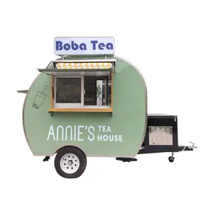 Il più nuovo rimorchio Mobile di concessione dell'alimento del tè di Boba del camion dell'alimento di via con CE