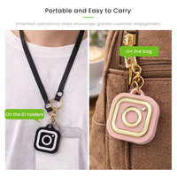 Llavero Acrílico NFC215 Personalizado para Negocios, Etiqueta NFC para Redes Sociales como Instagram, Listo para Enviar