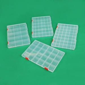 Şeffaf 15 24 36 48 izgaralar plastik olta kutusu Lures yem kanca saklama kutusu konteyner organizatör koleksiyonu araçları - Product Image 3