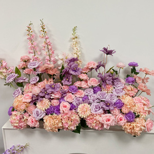 Hot Selling 9-Head Long Stem Rose Silk Artificial Flower Bouquet for Home Christmas Back School Decorations Wedding Centerpieces - Product Image 1