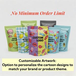 Bolsas de Mylar de 3.5g con Ventana y Base, Impresión Personalizada, a Prueba de Olores, para Empacar Comestibles, Gomitas, Dulces, Galletas y Bizcochos - Product Image 3