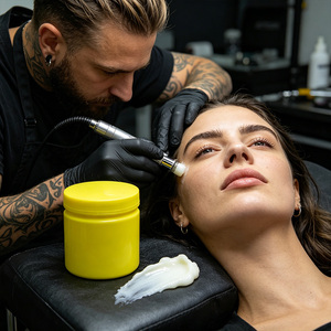 Bálsamo para tatuajes de textura ligera, no graso después de la aplicación, adecuado para uso continuo prolongado en salones de belleza con mucho movimiento. - Product Image 4