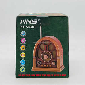 <span class=keywords><strong>Radio</strong></span> rétro vintage NS-7228BT NNS avec haut-parleur, Bluetooth, USB, TF, FM, AM, SW, <span class=keywords><strong>radio</strong></span> de bureau portable décorative - Product Image 5