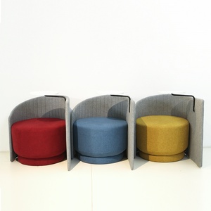 Chaise et table d'entraînement ergonomiques modernes de haute qualité à dossier bas et haute densité pour la maison, chaises d'école ergonomiques avec tablette d'écriture - Product Image 6