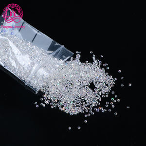 พลอยมอยส์ซาไนต์เม็ดเล็กแบบหลวม ราคาต่อกะรัต สี DEF ความสะอาด VVS1  เพชรมอยส์ซาไนต์สีขาวเมลี่ สำหรับนาฬิกา/กรอบกระจก/กระจก - Product Image 1